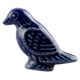 Navy Blue Ceramic Bird Dresser Knob